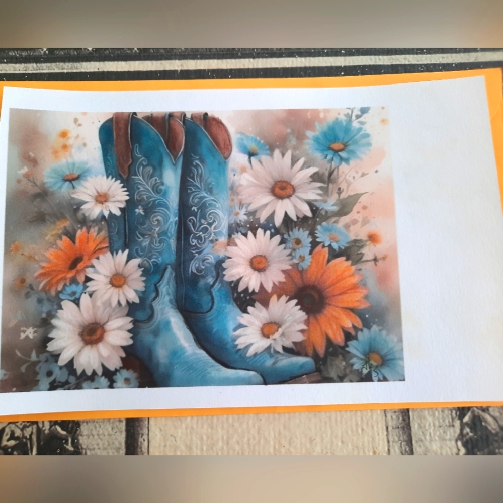 3 For 25$ - Hand Drawing Art - 5 X 7 With Enveloppe - Handmade Card